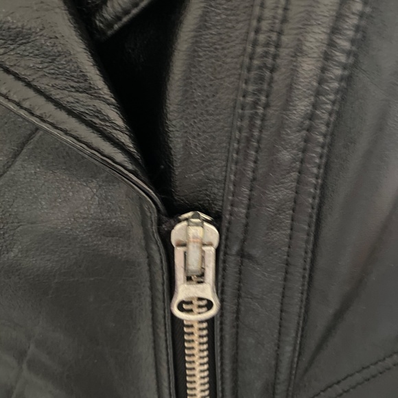 Evcode Black Leather Jacket - Picture 11 of 11